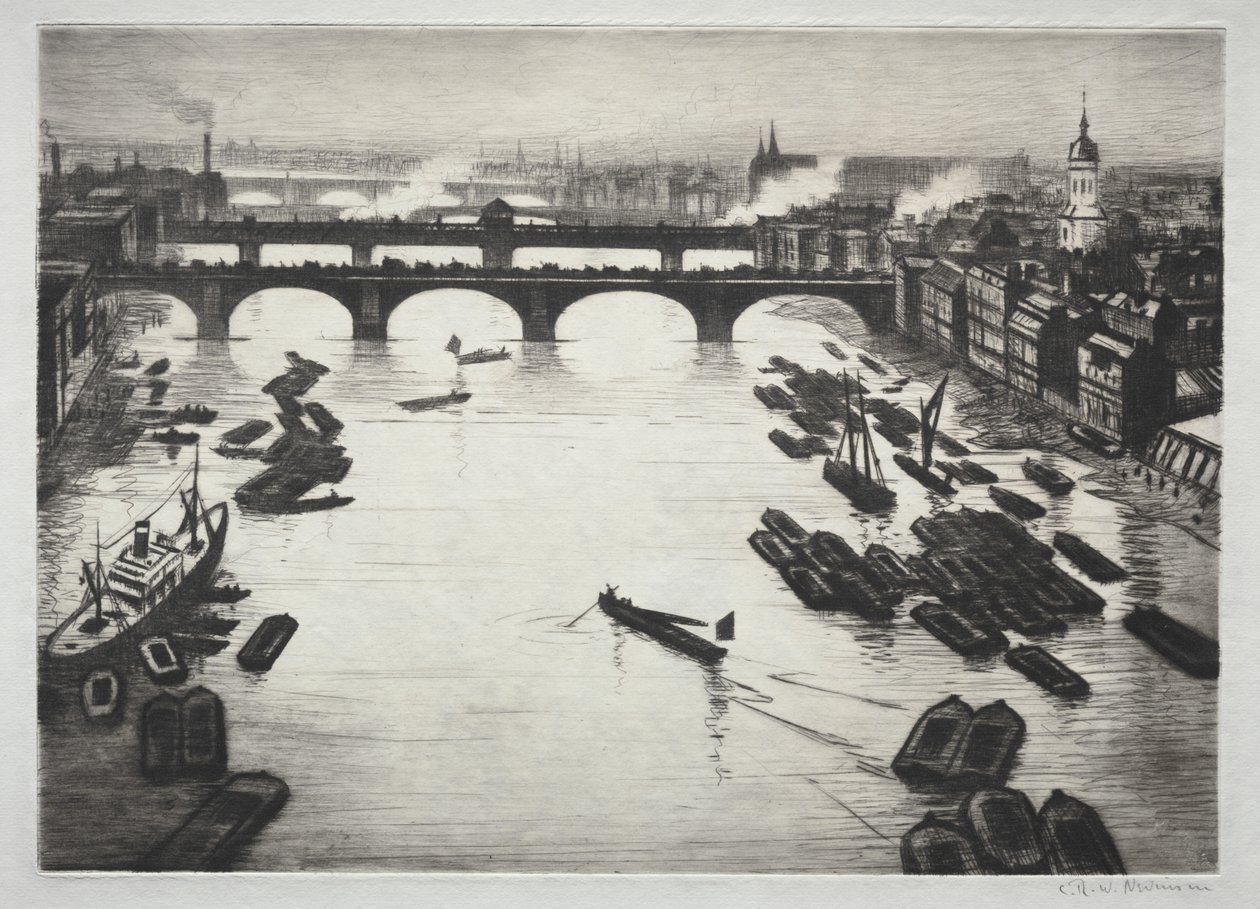 London Bridges de Christopher Richard Wynne Nevinson