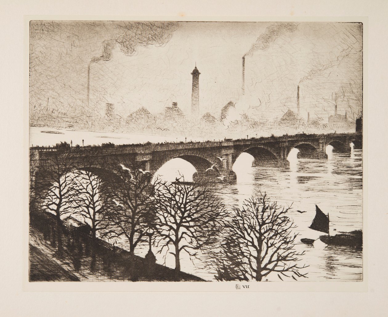 Puente de Waterloo desde una ventana del Savoy de Christopher Richard Wynne Nevinson