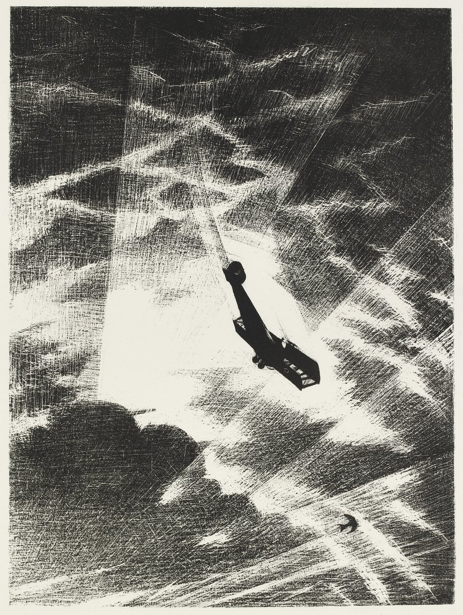 Descendiendo sobre un Taube, 1917 de Christopher Richard Wynne Nevinson