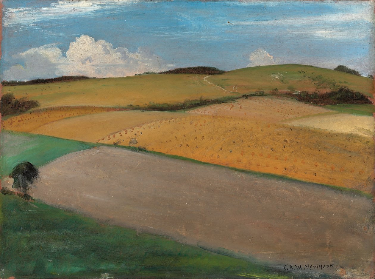 El Trundle en Goodwood, años 1930 de Christopher Richard Wynne Nevinson