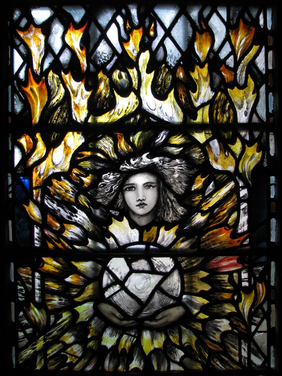 Arcángel San Uriel, Catedral de Canterbury de Christopher Whall