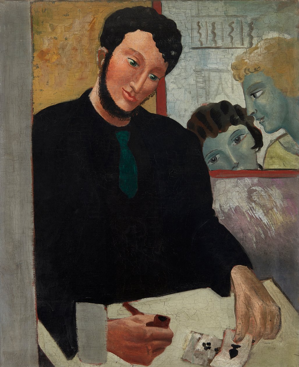 Hombre con Cartas de Christopher Wood