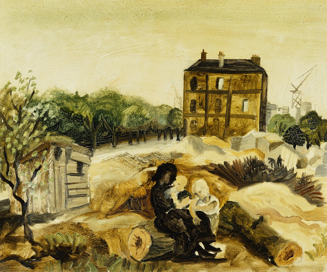 La Pequeña Casa Marrón, Passy, c.1928 de Christopher Wood
