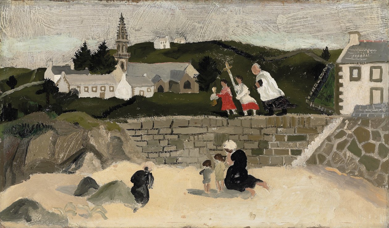 El Sacramento, Ploaré, Bretaña de Christopher Wood