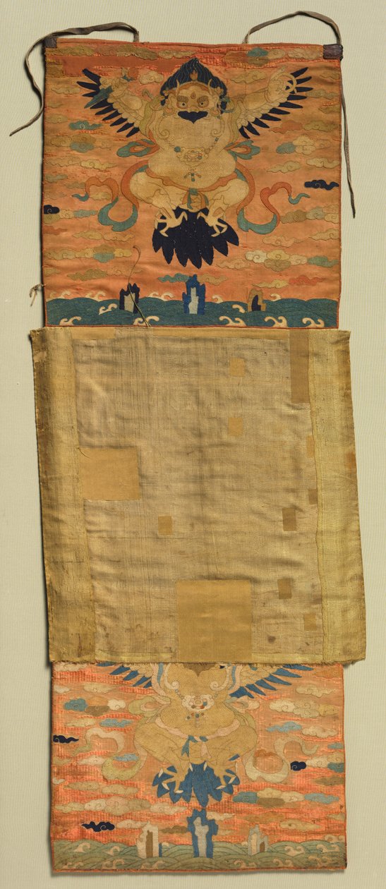 Vajrapani Embroidered Mount with Garuda de Chöying Dorjé, the Tenth Black Hat Karmapa (Tibetan