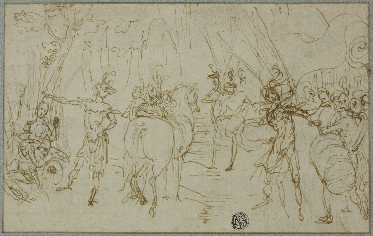 Escena con soldados de Cigoli