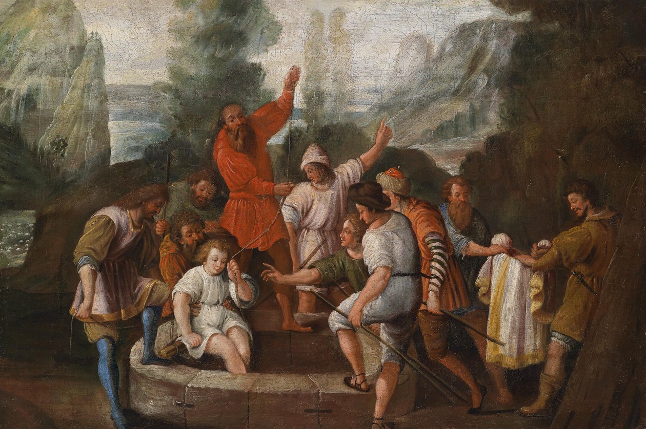 José es arrojado al pozo por sus hermanos de Johann Heiss
