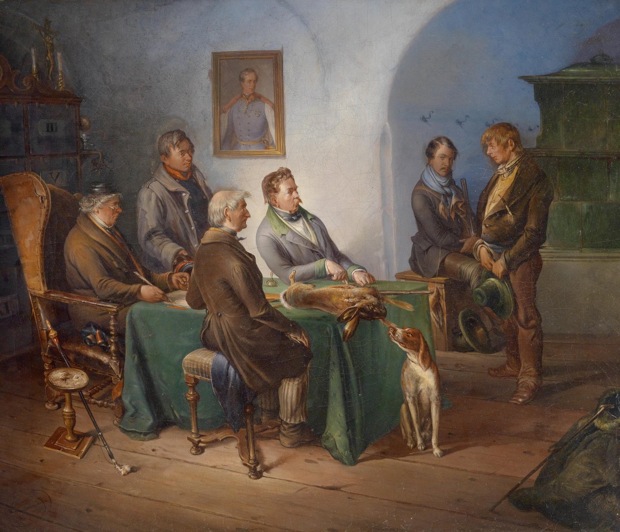 El cazador furtivo de Circle of Josef Danhauser
