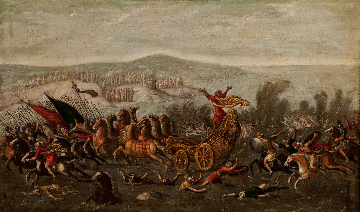 Los Israelitas cruzando el Mar Rojo de Juan de la Corte
