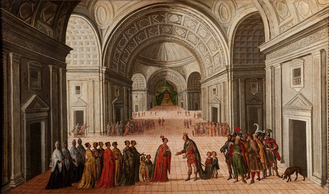 El Encuentro de Salomón y la Reina de Saba de Juan de la Corte