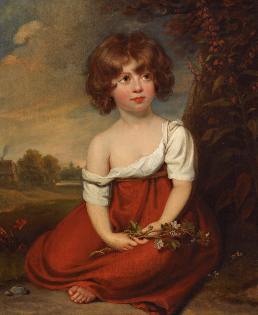 Retrato de una dama, se dice que es Elizabeth Brudenell-Bruce de Circle of William Beechey