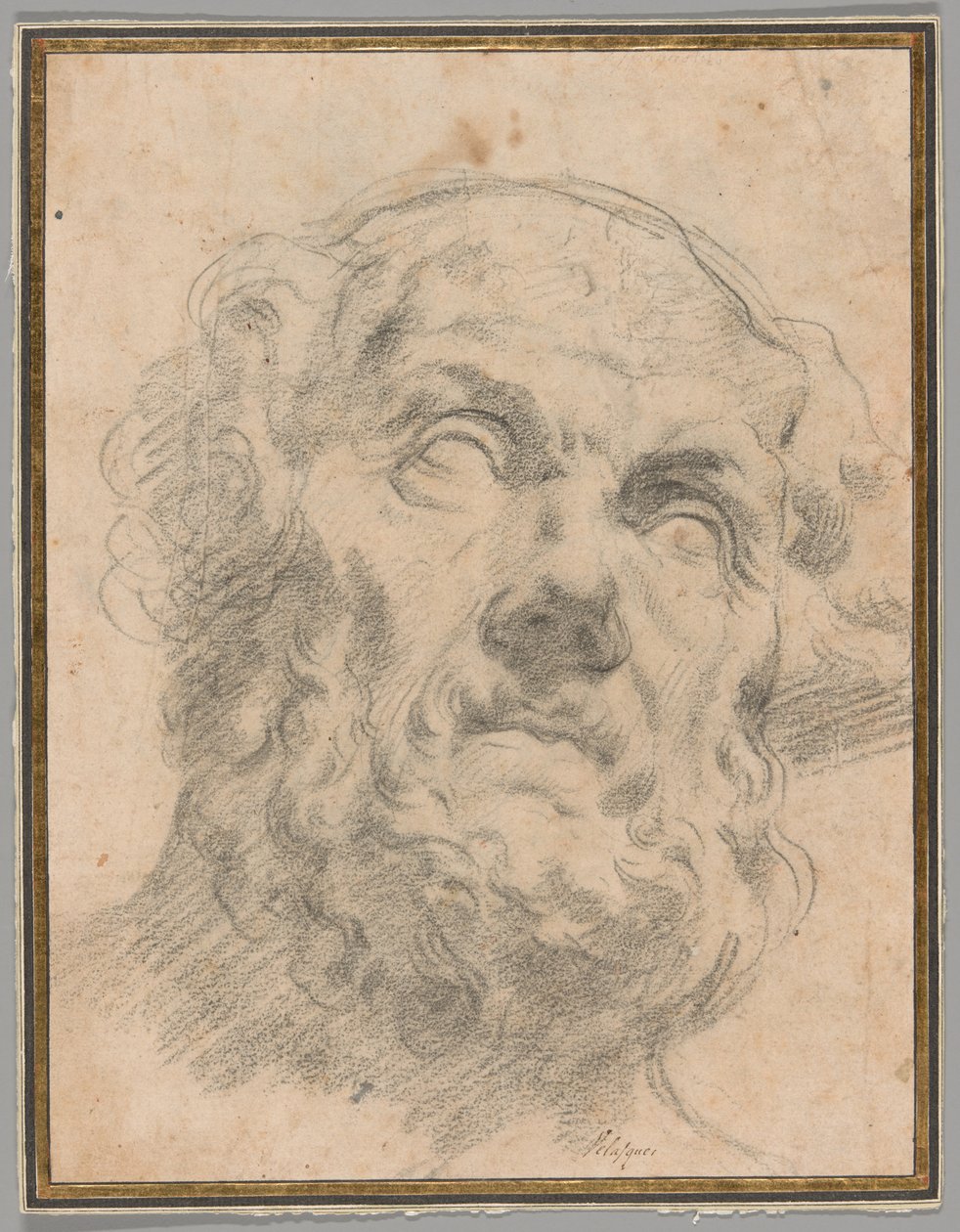 Cabeza de un anciano, posiblemente Séneca de Circle of Peter Paul Rubens