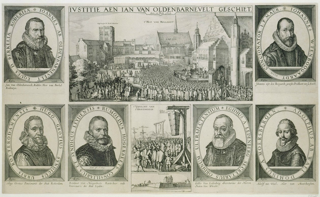 La decapitación de Johan van Oldenbarnevelt, 1619 de Claes Jansz Visscher