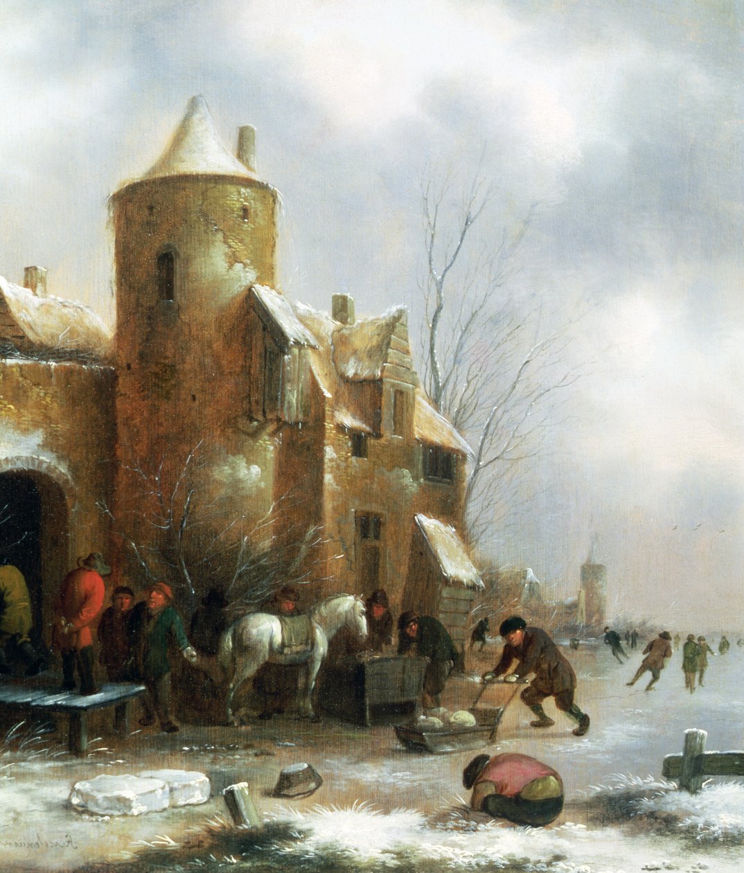 Paisaje de invierno de Claes Molenaer