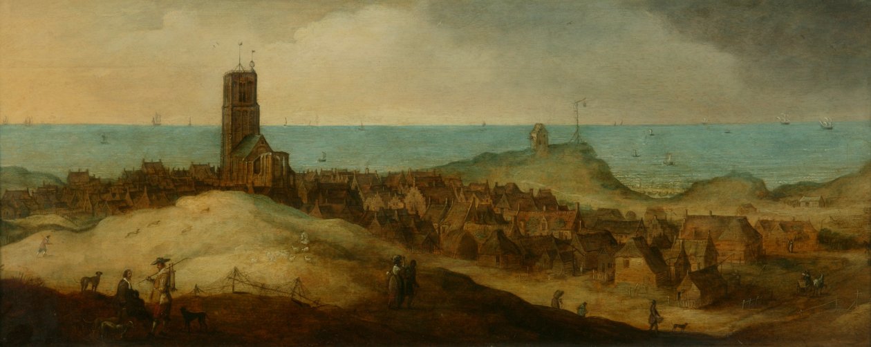 Egmond ann Zee (óleo sobre tabla) de Claes Jacobsz. van der Heck