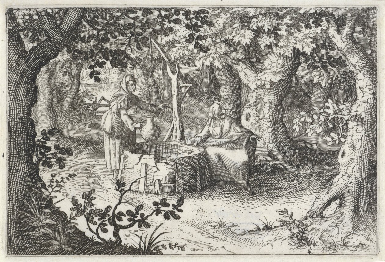 Cristo y la mujer samaritana de Claes Jansz. Visscher (II)