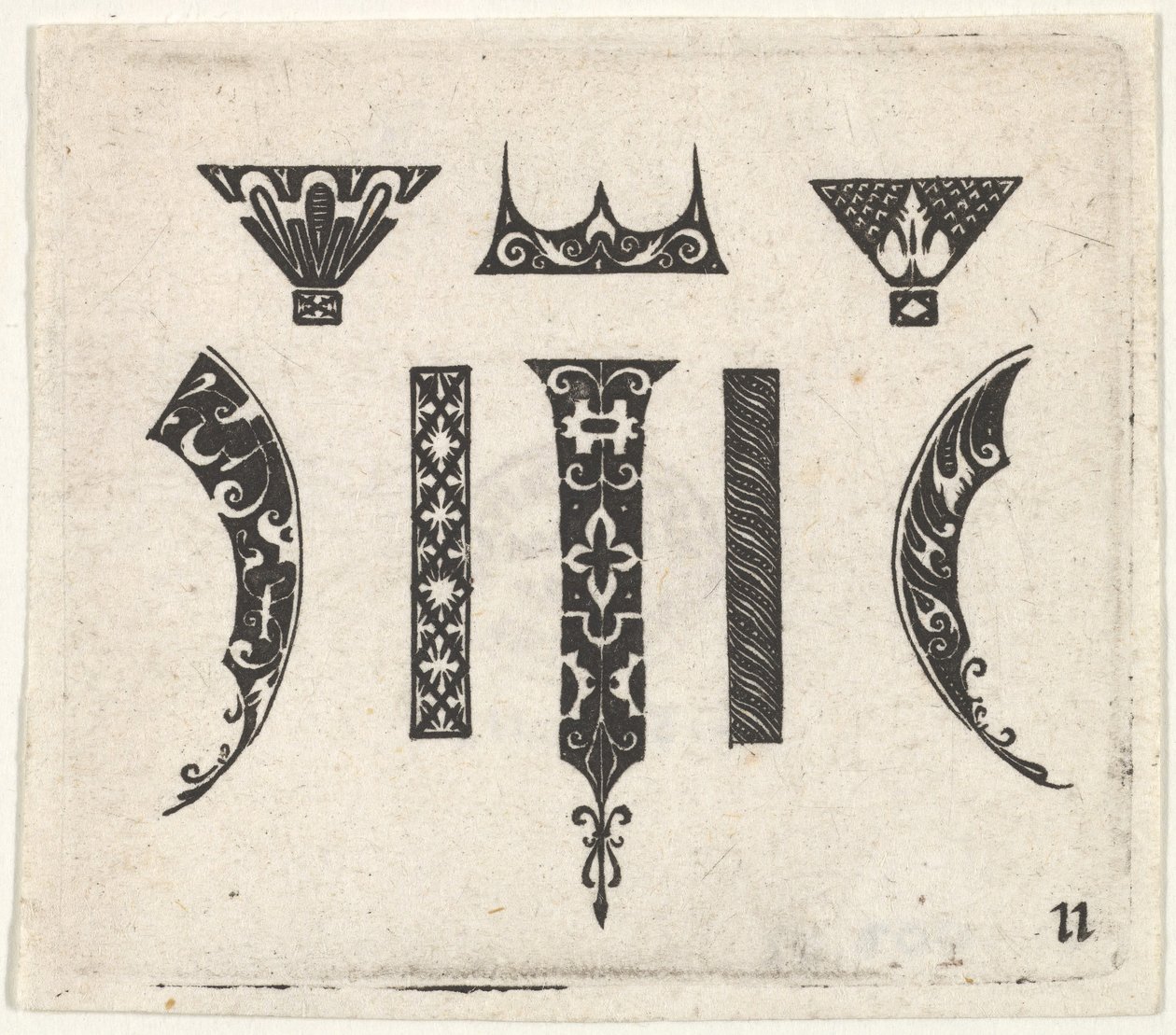 Impresión en negro con ocho motivos de Claes Jansz Visscher