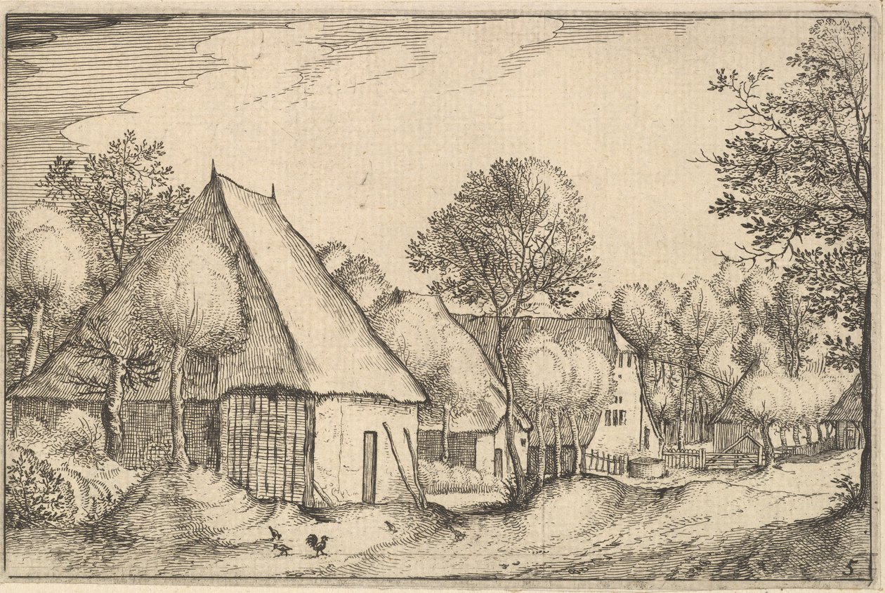 Granja, lámina 5 de Regiunculae et Villae Aliquot Ducatus Brabantiae de Claes Jansz Visscher