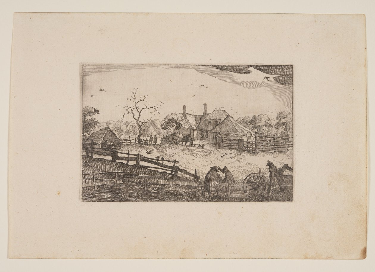 La Posada del Padre, de Vistas en los Alrededores de Haarlem (Plaisante Plaetsen) de Claes Jansz. Visscher