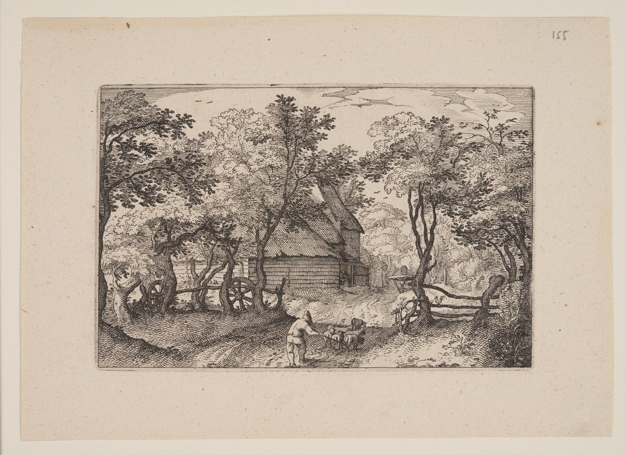 El camino hacia Heemstede, desde las vistas de los alrededores de Haarlem (Plaisante Plaetsen) de Claes Jansz. Visscher