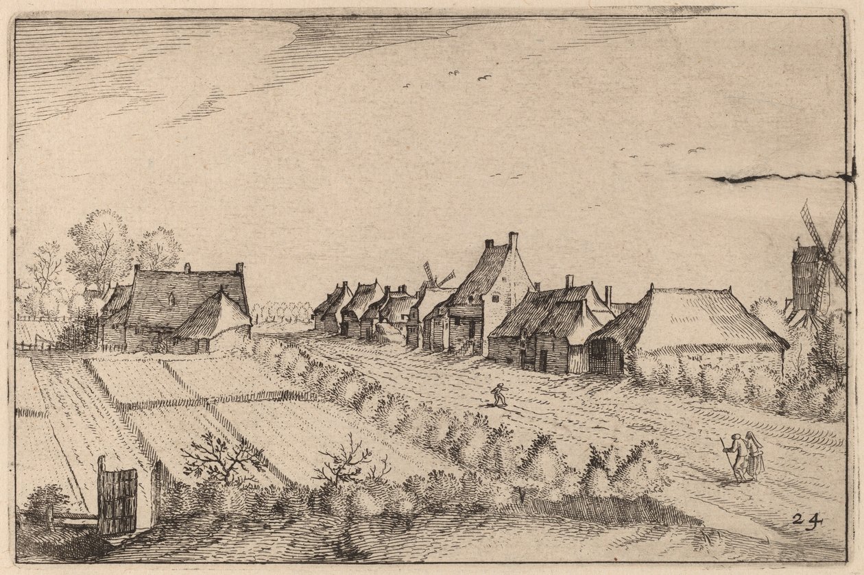 Campos y un Camino de Claes Jansz Visscher after Johannes van Doetechum, the Elder after Lucas