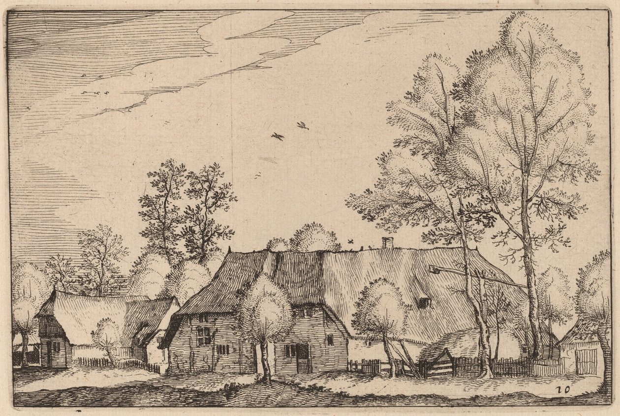 Gran Granja de Claes Jansz Visscher after Johannes van Doetechum, the Elder after Lucas