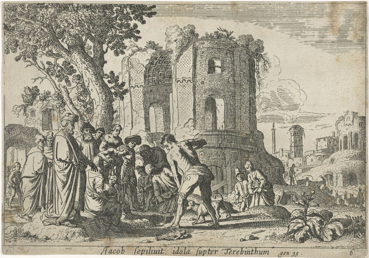 Jacob entierra los ídolos
Historia de Jacob (título de la serie) de Claes Moeyaert