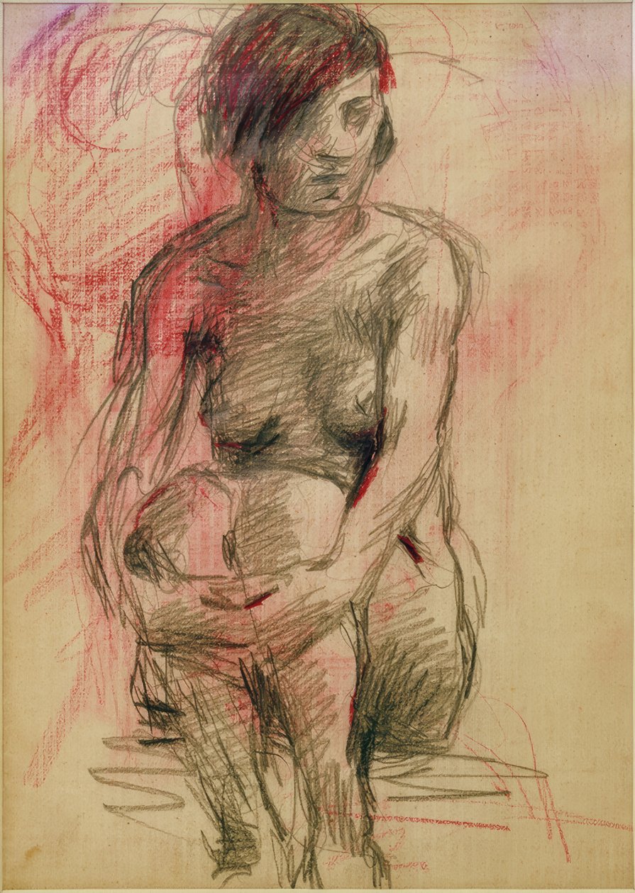 Desnudo femenino sentado de Clara Siewert