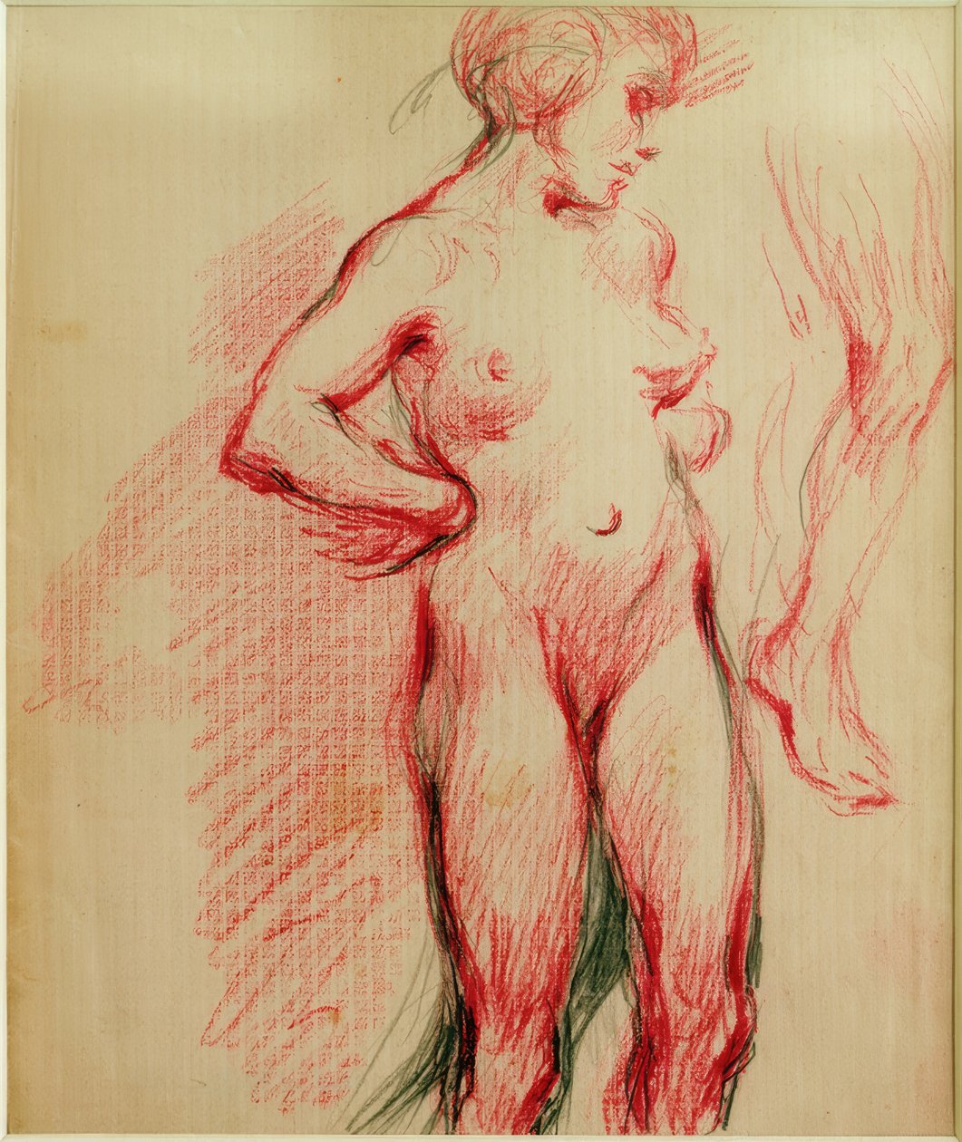 Desnudo femenino de pie de Clara Siewert
