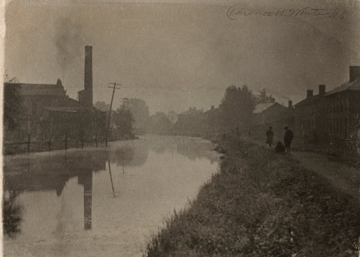 A lo largo del viejo canal, 1896 de Clarence H. White