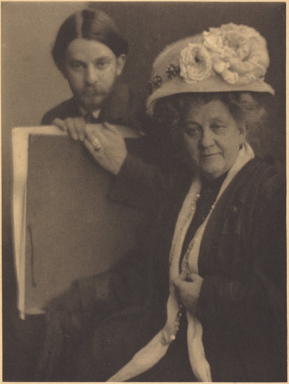 Alvin Langdon Coburn y su madre,c.1909 (foto) de Clarence Henry White