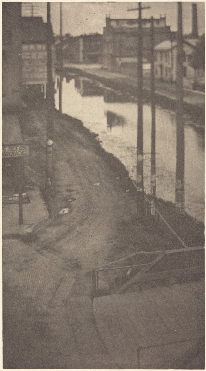 Postes telegráficos,c.1900 (foto) de Clarence Henry White