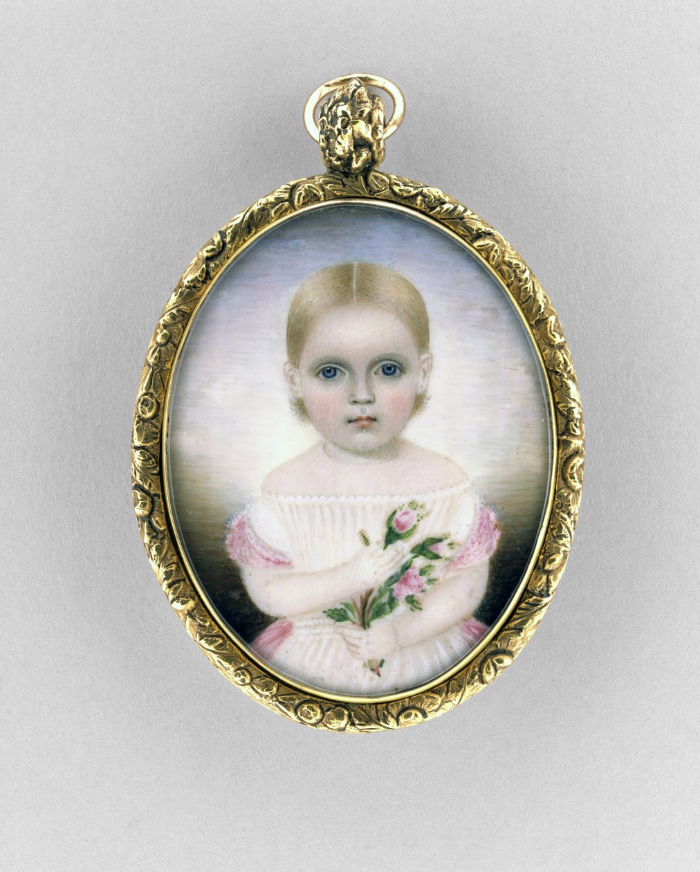 Retrato de una niña, c.1840 de Clarissa Peters Russell