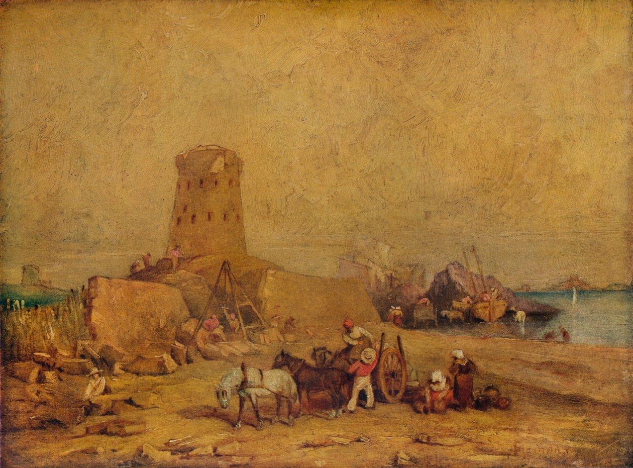 Escena costera, siglo XIX, 1924 de Clarkson Stanfield