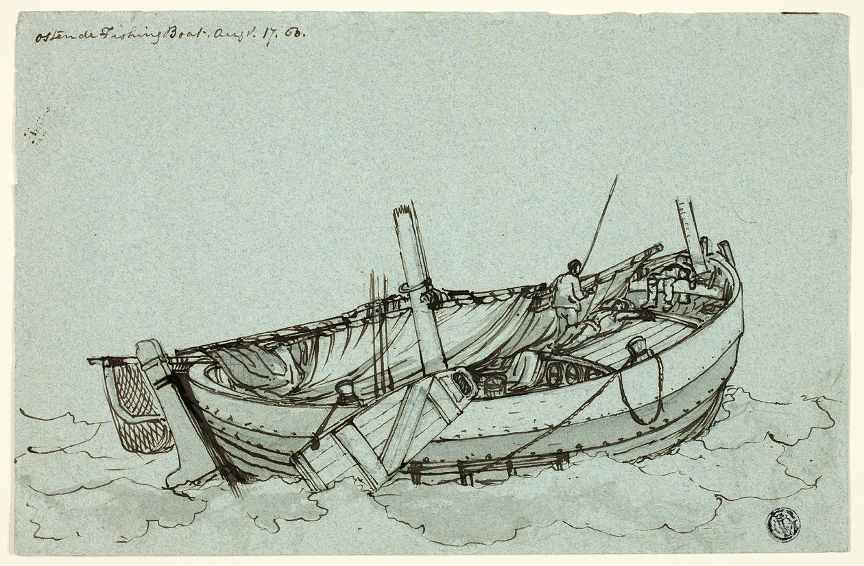 Barco pesquero de Ostende de Clarkson Stanfield