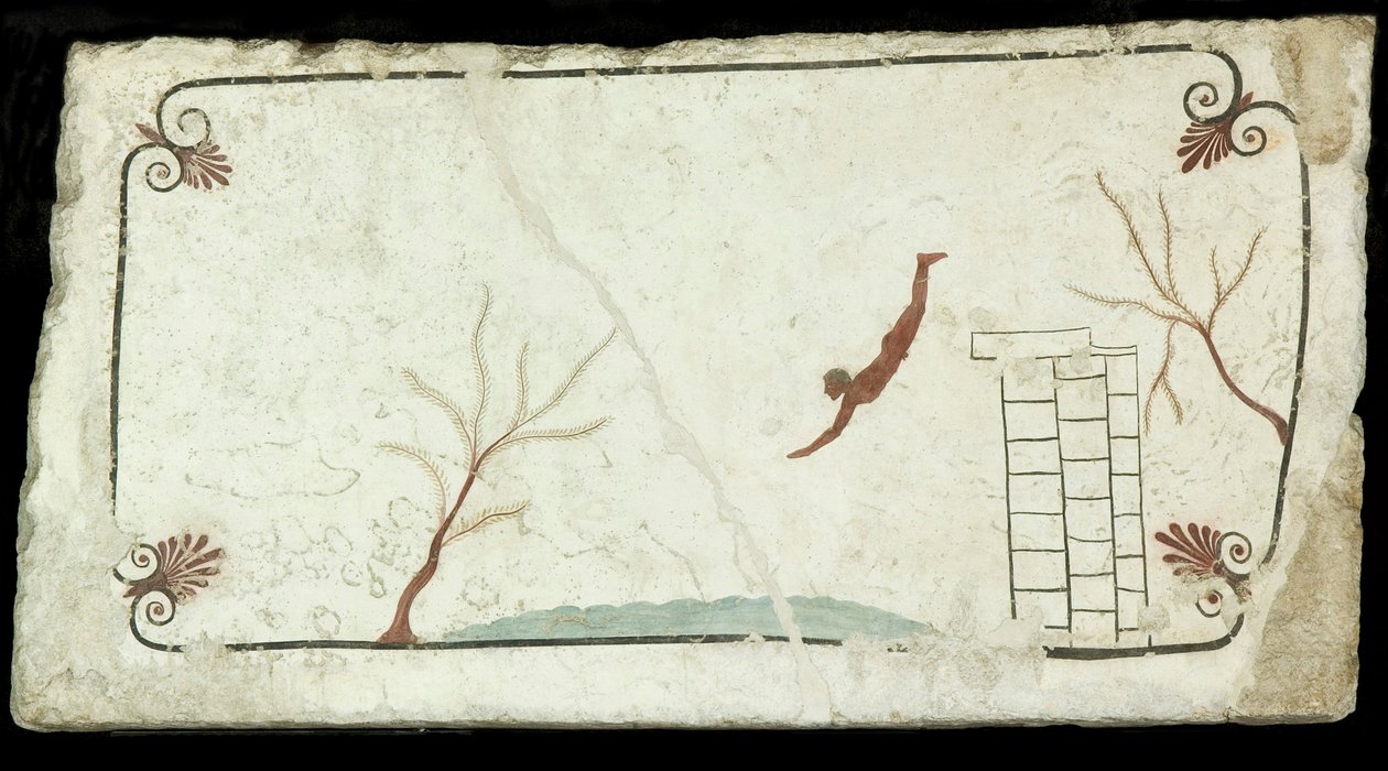 El Buceador. Tumba del Buceador Tomba del Tuffatore, ca. 470 a.C. de Classical Antiquities