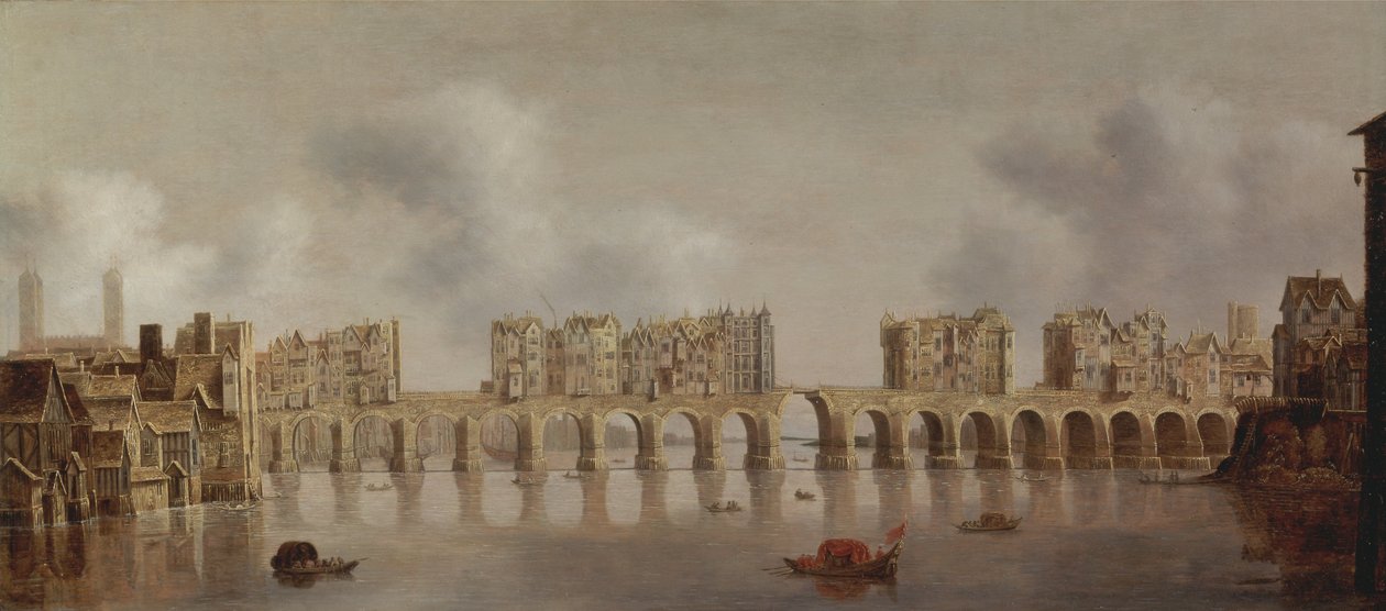 Vista del Puente de Londres de Claude de Jongh
