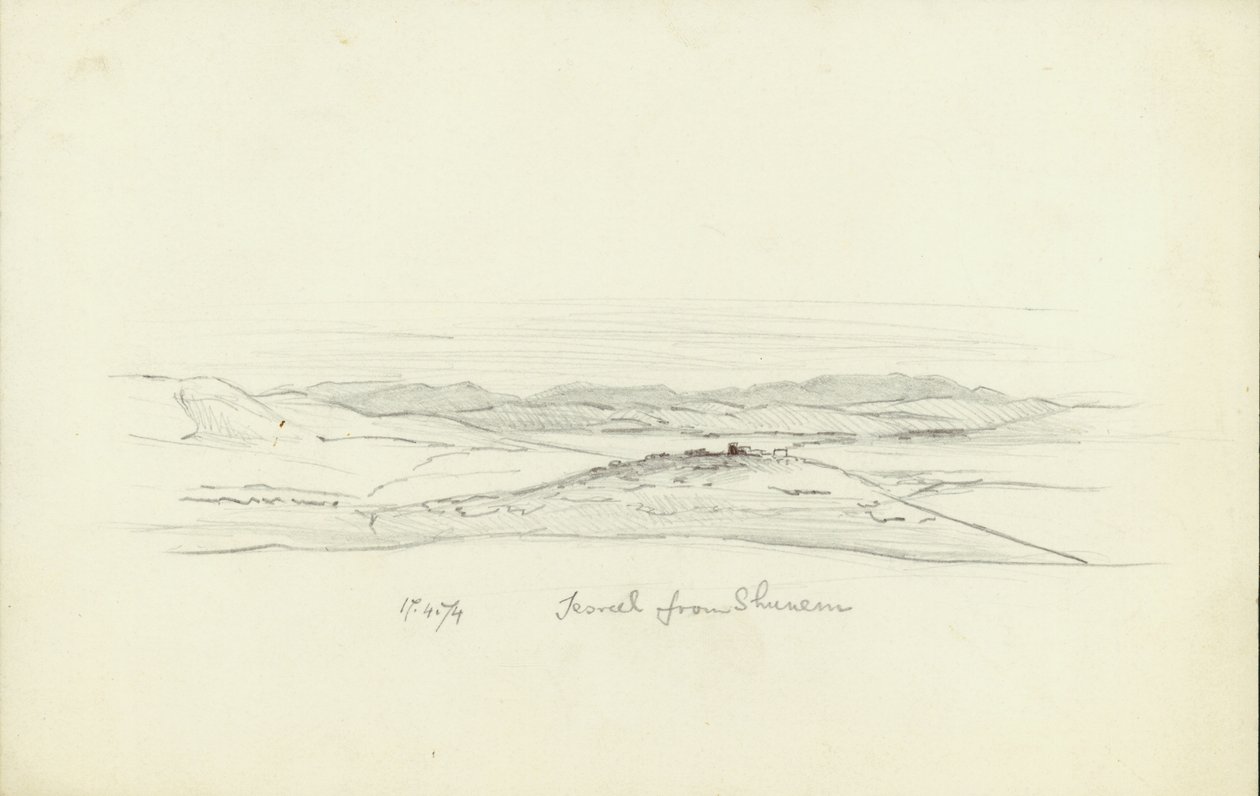 Jezreel desde Shunem, 1874 de Claude Conder