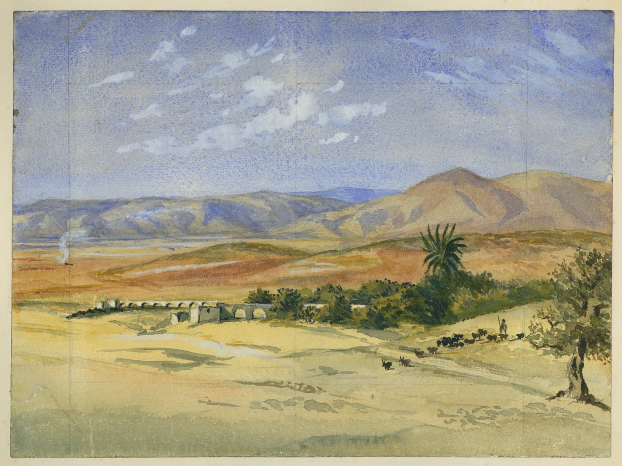 Acueducto en ruinas cerca de Jenin de Claude Conder