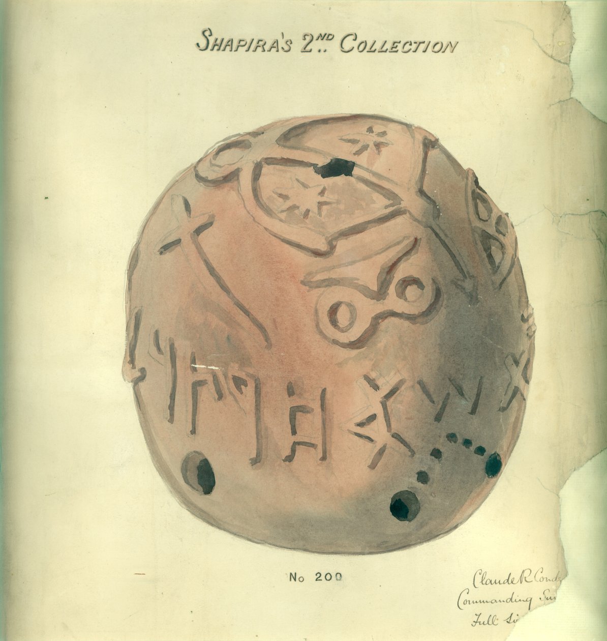 Segunda Colección de Shapira, 1873 de Claude Conder