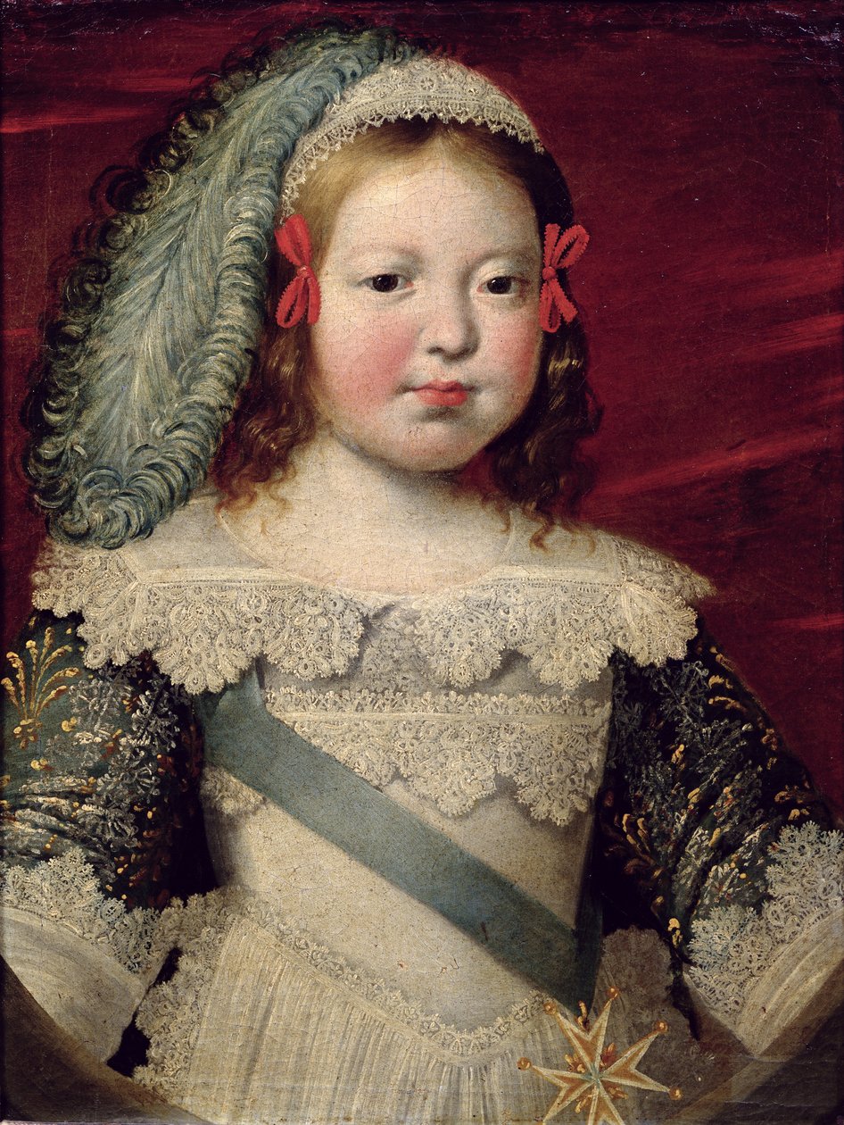 Retrato de Luis XIV (1638-1715) de niño, c.1641-42 de Claude Deruet