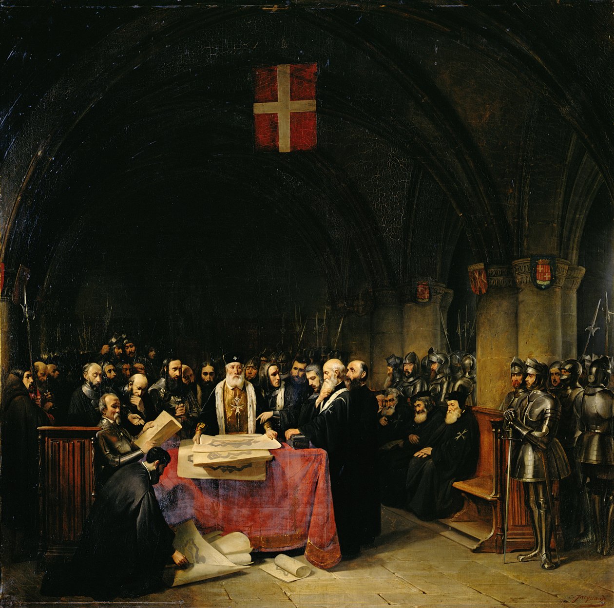 El capítulo de la Orden de San Juan de Jerusalén celebrado en Rodas de Claude Jacquand
