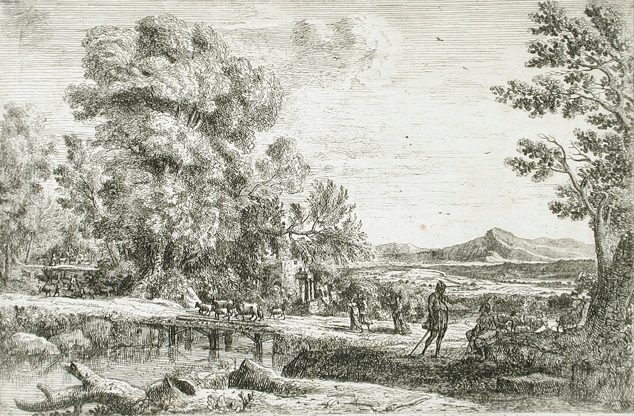 El puente de madera de Claude Lorrain