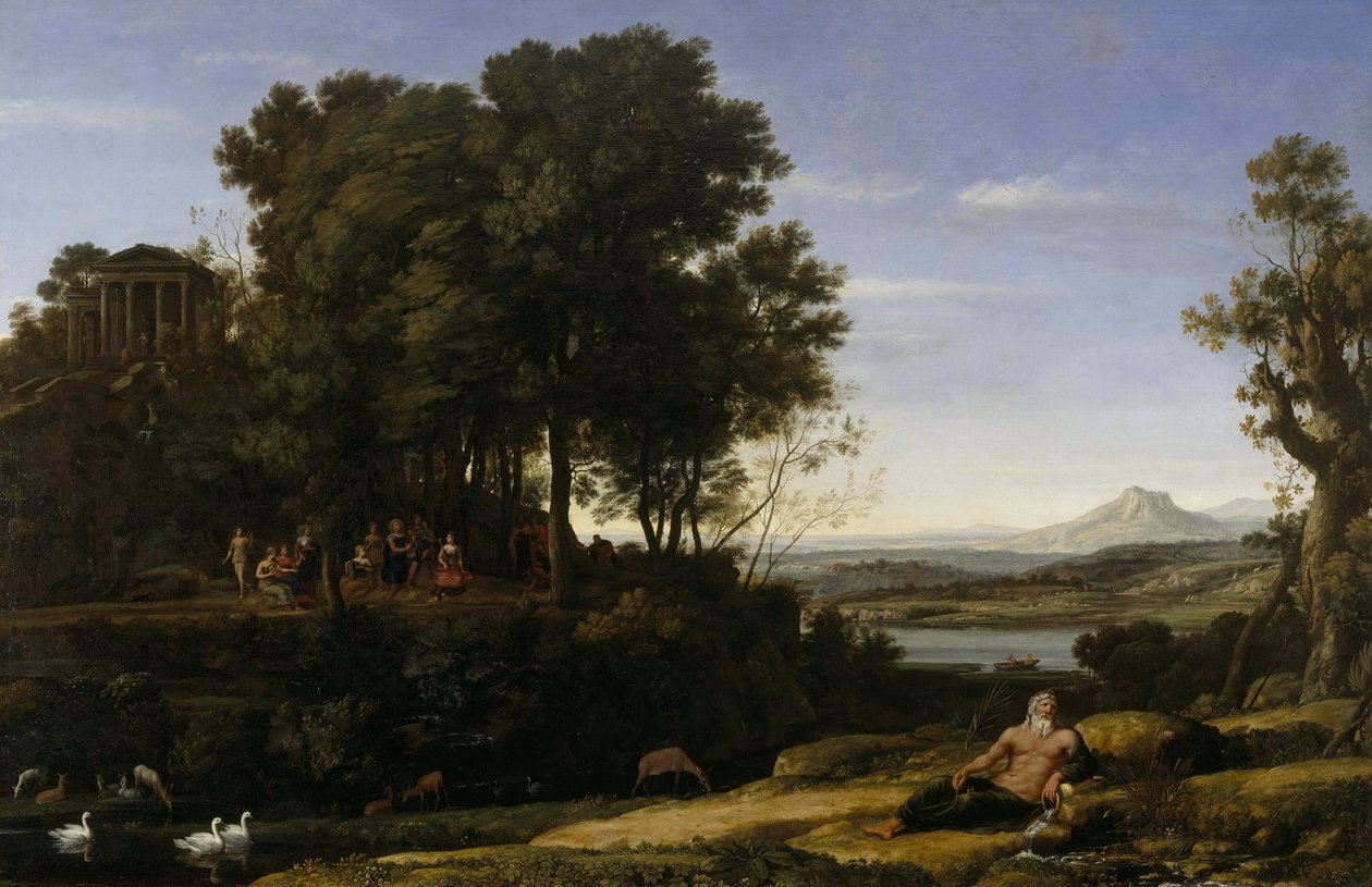 Paisaje con Apolo y las Musas de Claude Lorrain
