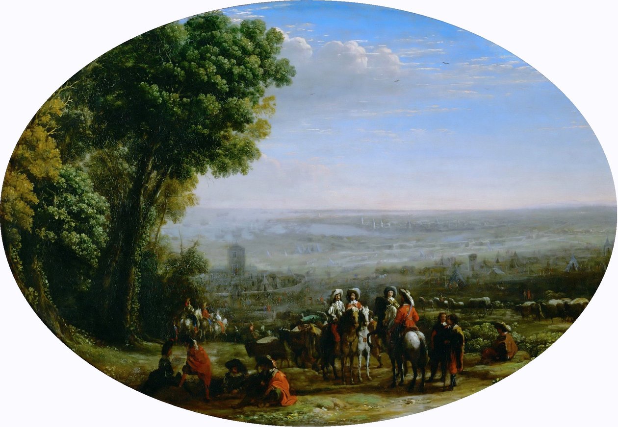 Sitio de La Rochelle por Luis XIII de Claude Lorrain