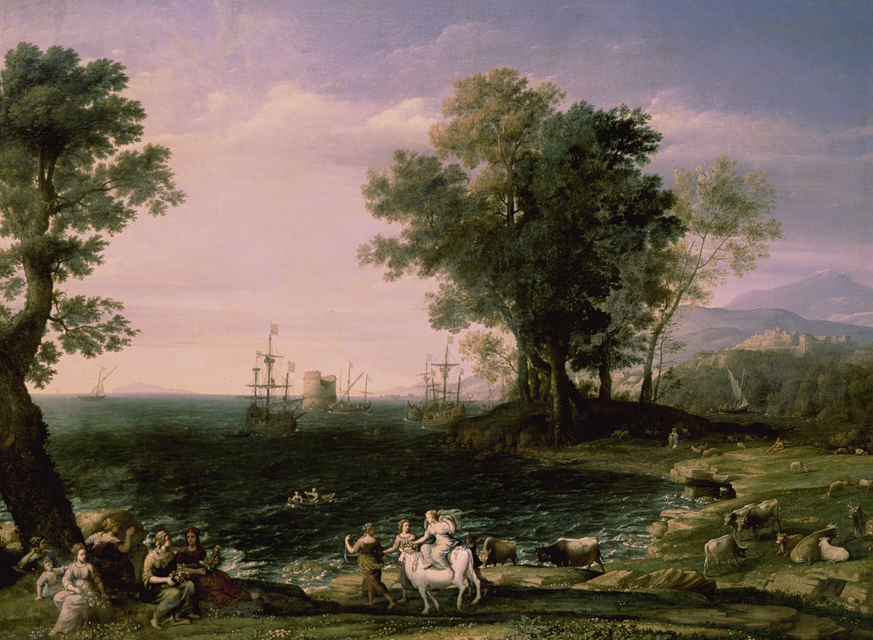 El Rapto de Europa, 1655 de Claude Lorrain