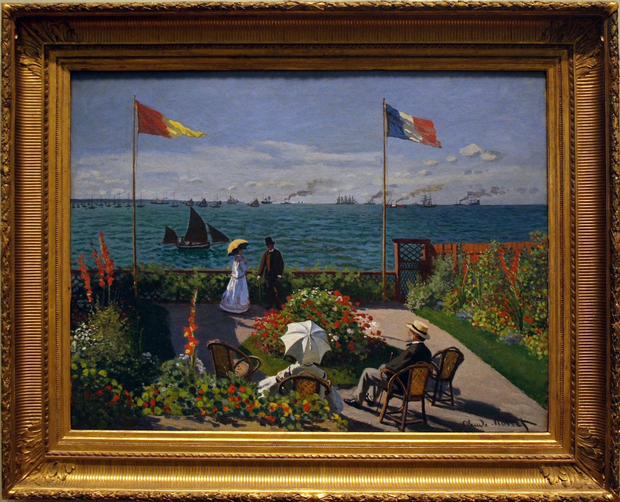 Jardín en Sainte-Adresse de Claude Monet