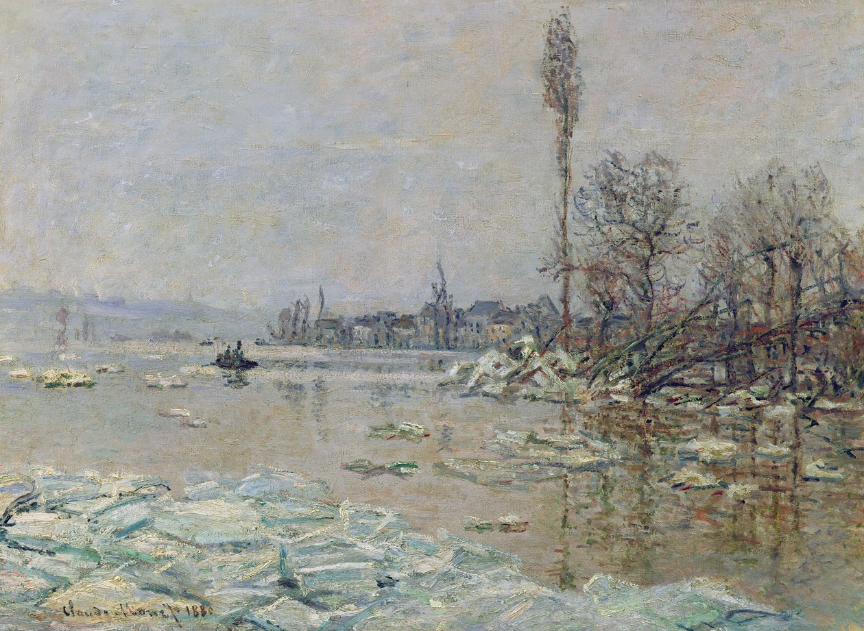 Ruptura del hielo, 1880 de Claude Monet