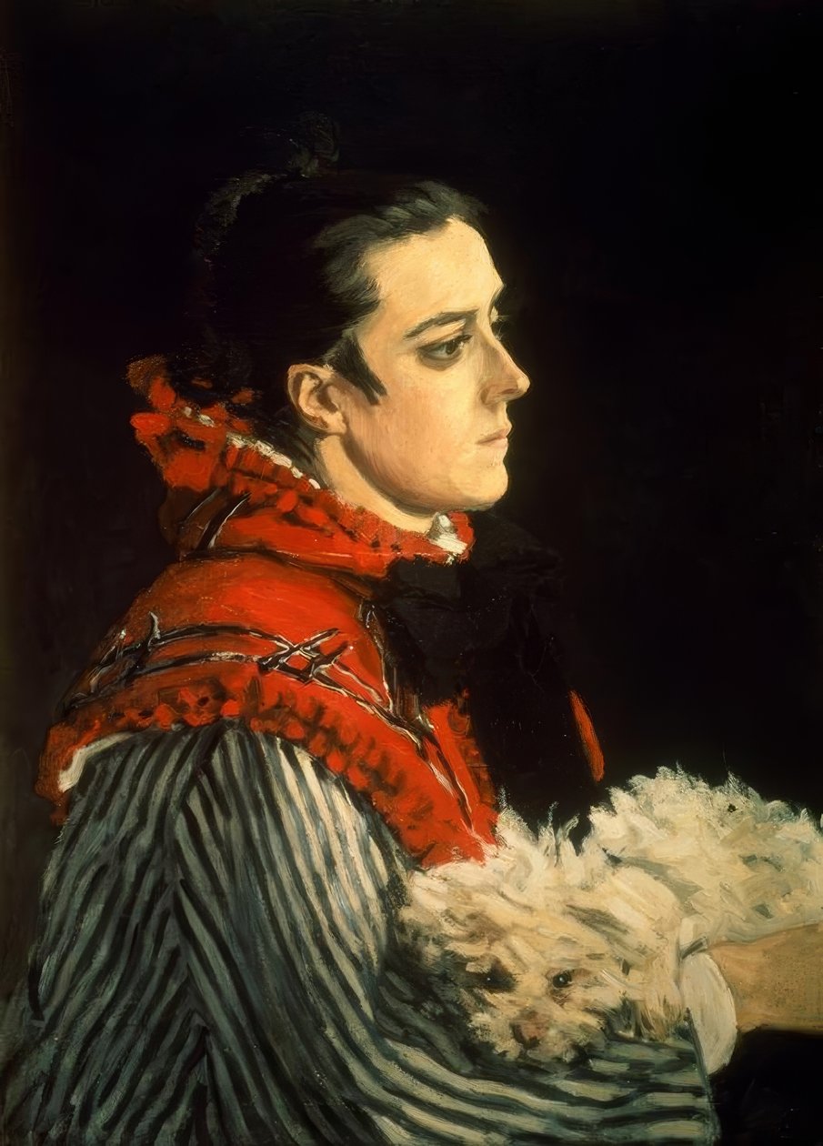 Camille con el perrito de Claude Monet