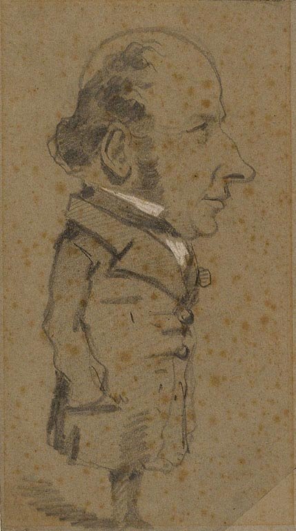 Caricatura de un hombre de Claude Monet